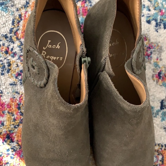 Jack Rogers green suede booties - Picture 2 of 2